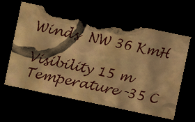 Winds NW 36KmH Visibility 15m Temperature 35C